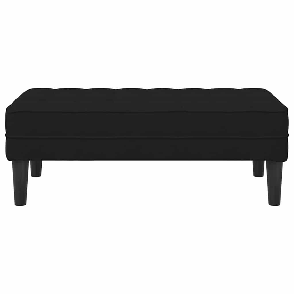 Bench Black 113 x 57 x 39 cm Velvet