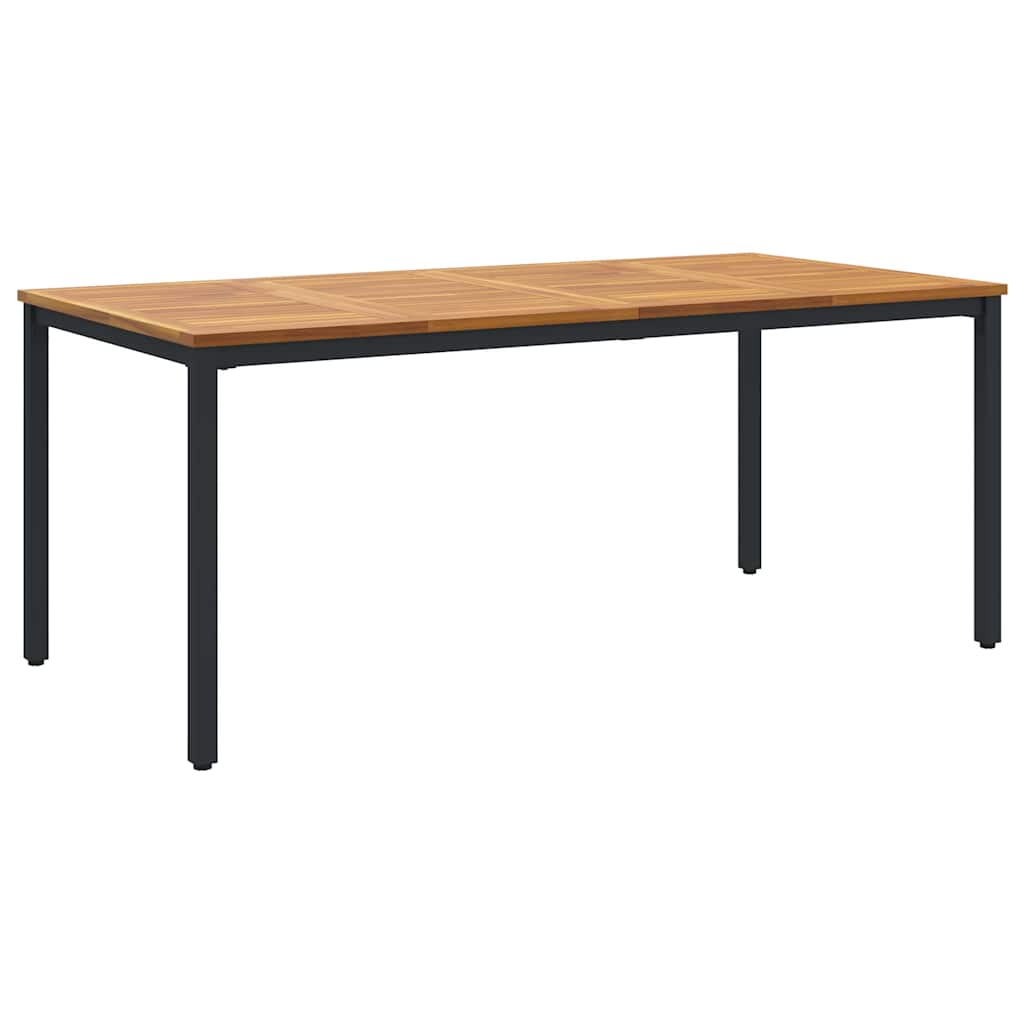 Outdoor Tables Natural and black 180 x 90 x 75 cm