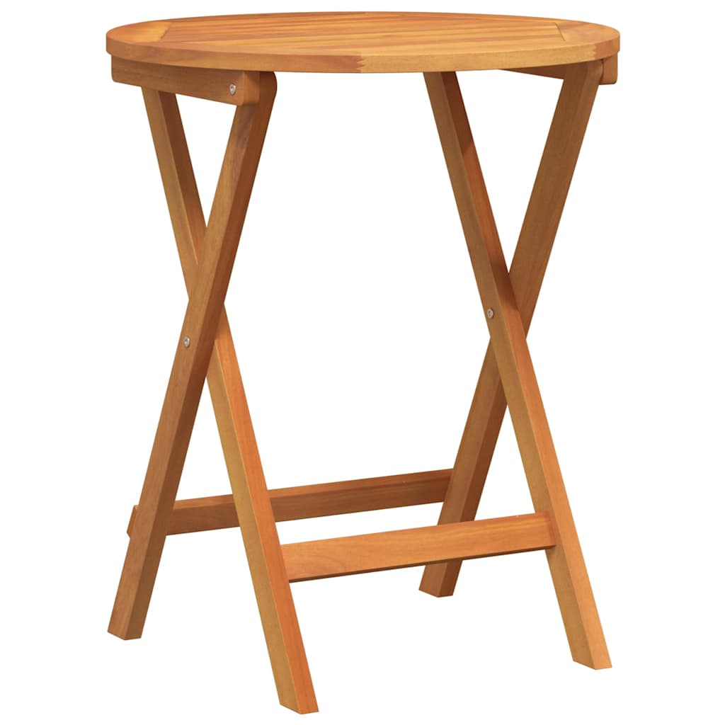 Folding Garden Table Natural 60 x 60 x 72 cm Solid acacia wood