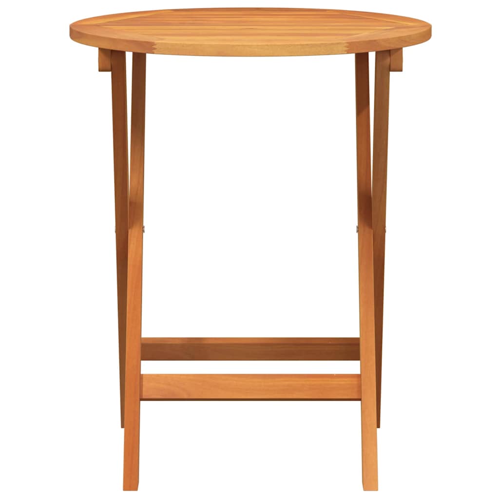 Folding Garden Table Natural 60 x 60 x 72 cm Solid acacia wood