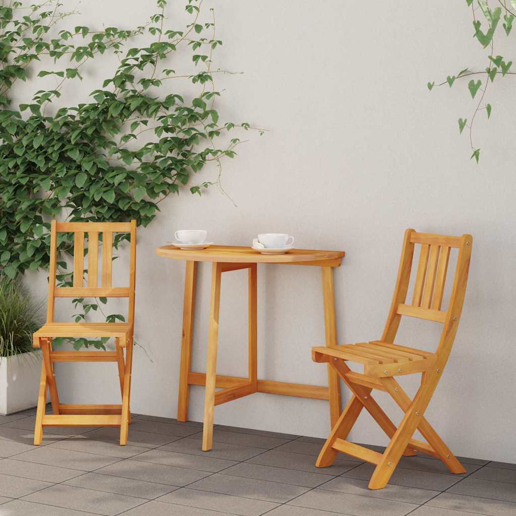 Garden Chair 2 pcs Brown 36 x 46 x 86cm Solid Acacia wood