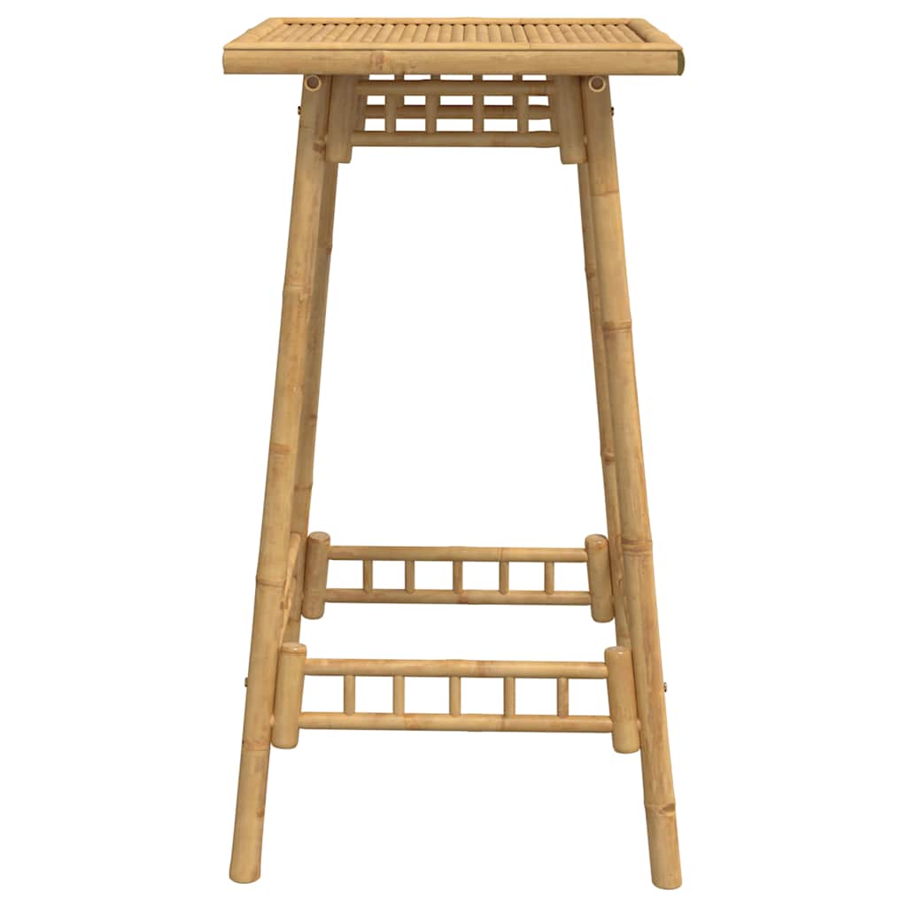 Outdoor Bar Table Square 55x55x100 cm Bamboo