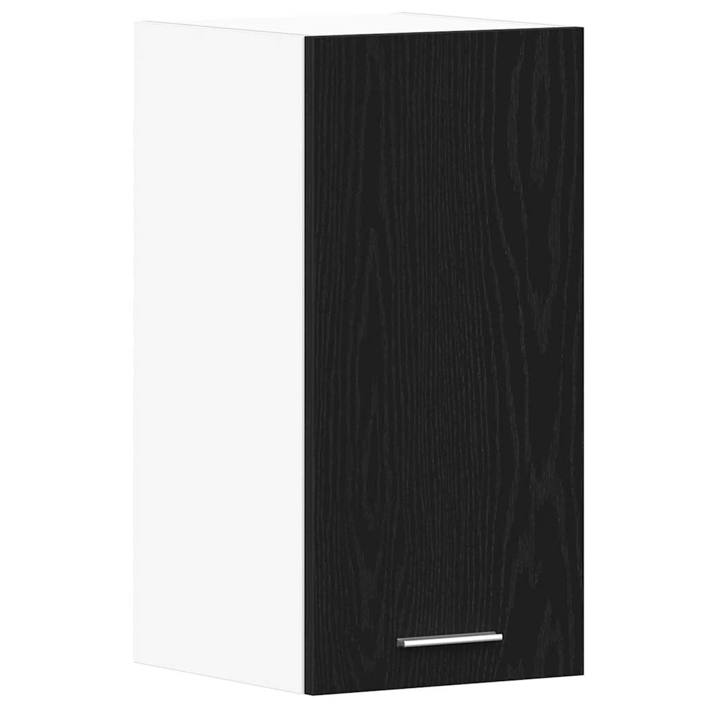 Hanging Cabinet Black Oak 30x31x60 cm Engineered Wood