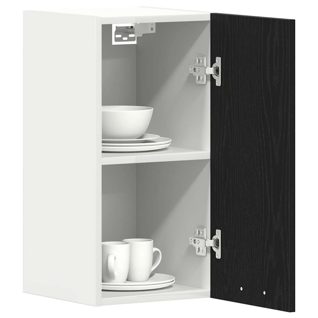 Hanging Cabinet Black Oak 30x31x60 cm Engineered Wood