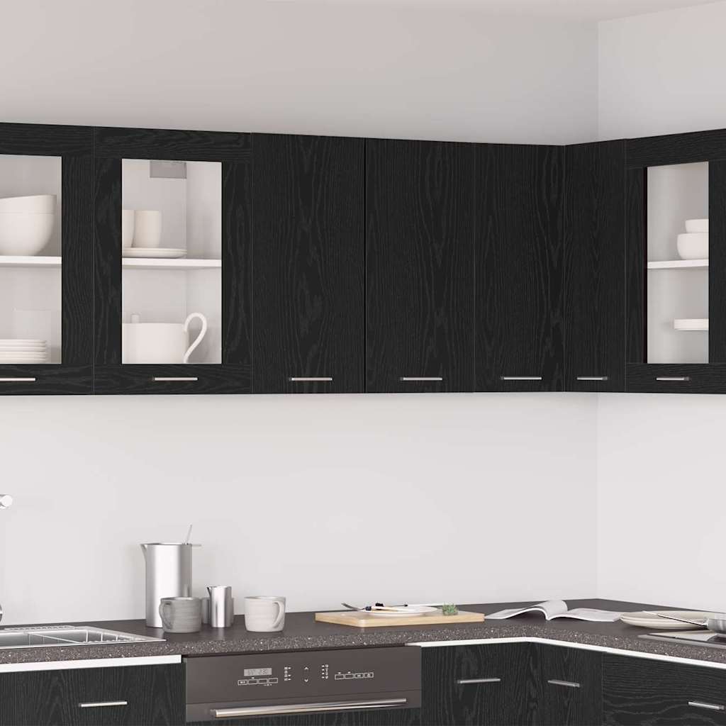 Hanging Cabinet Riga Black oak 60 x 31 x 60 cm Engineered Wood