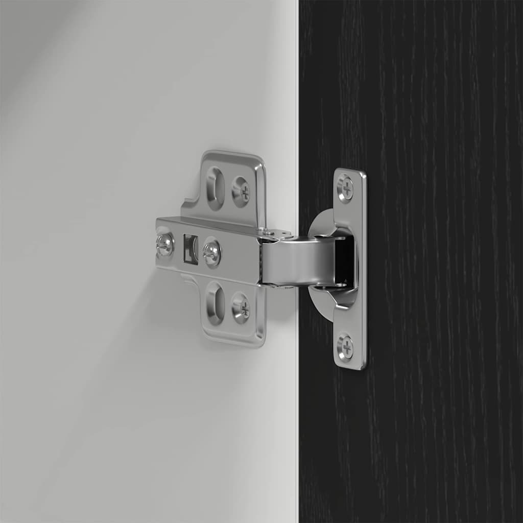 Hanging Cabinet Riga Black oak 80 x 31 x 60 cm Engineered Wood