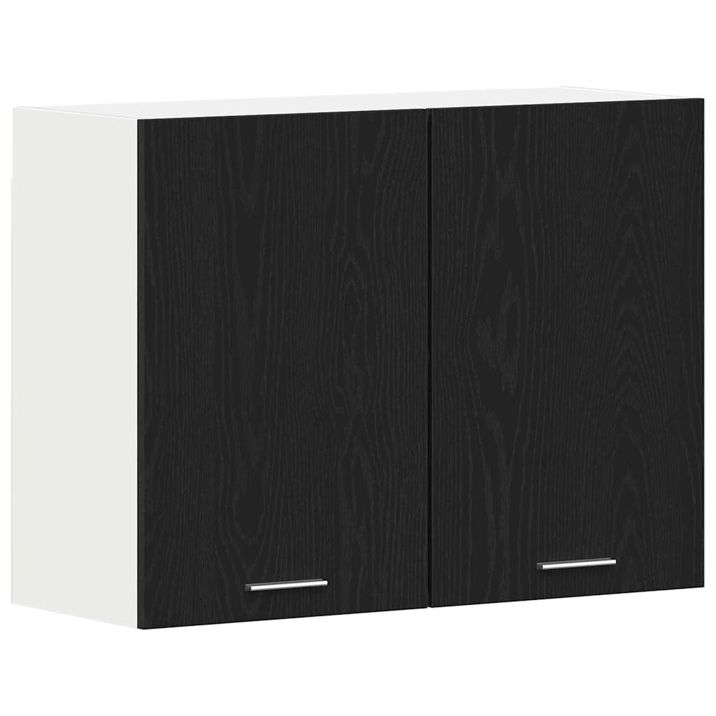 Hanging Cabinet Riga Black oak 80 x 31 x 60 cm Engineered Wood