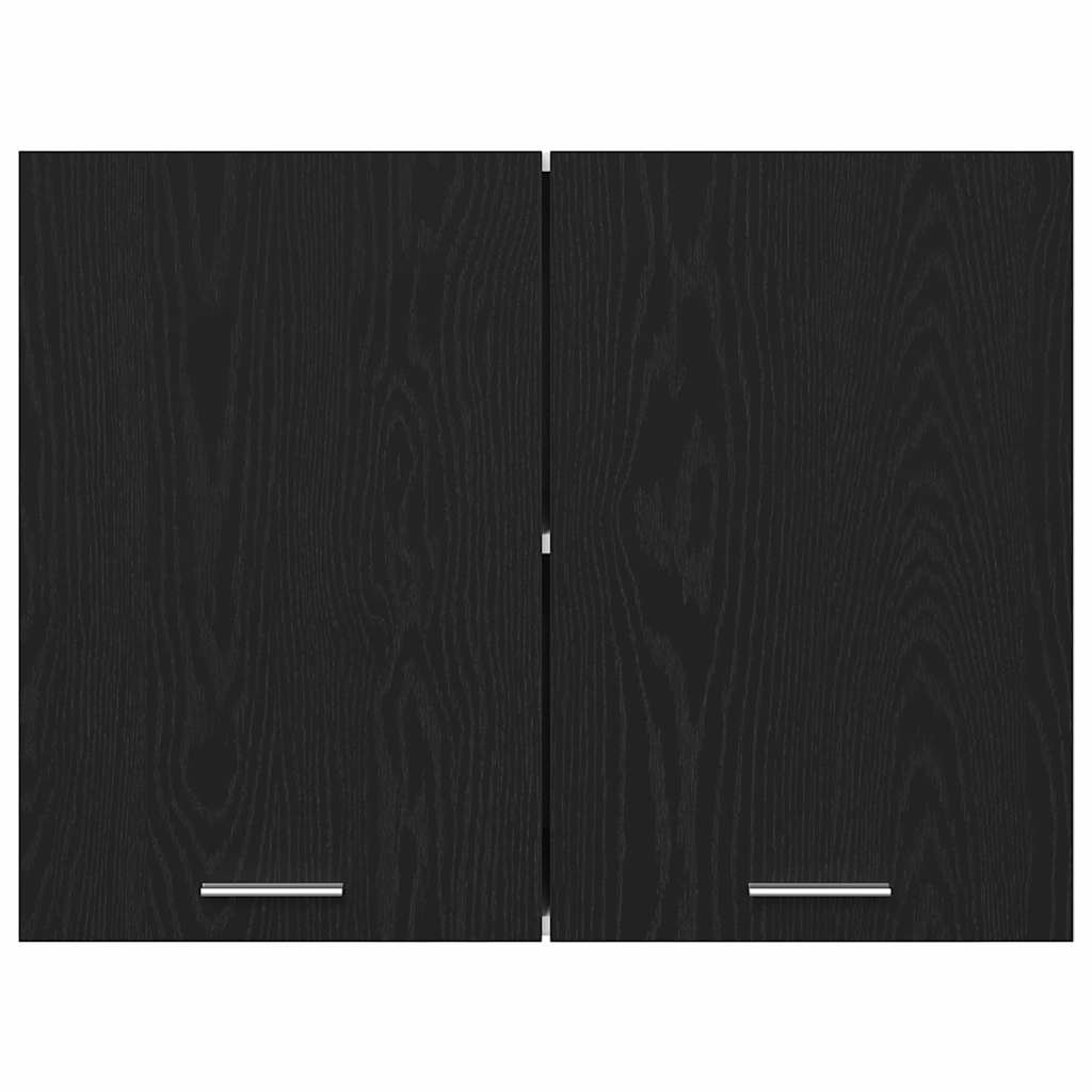 Hanging Cabinet Riga Black oak 80 x 31 x 60 cm Engineered Wood