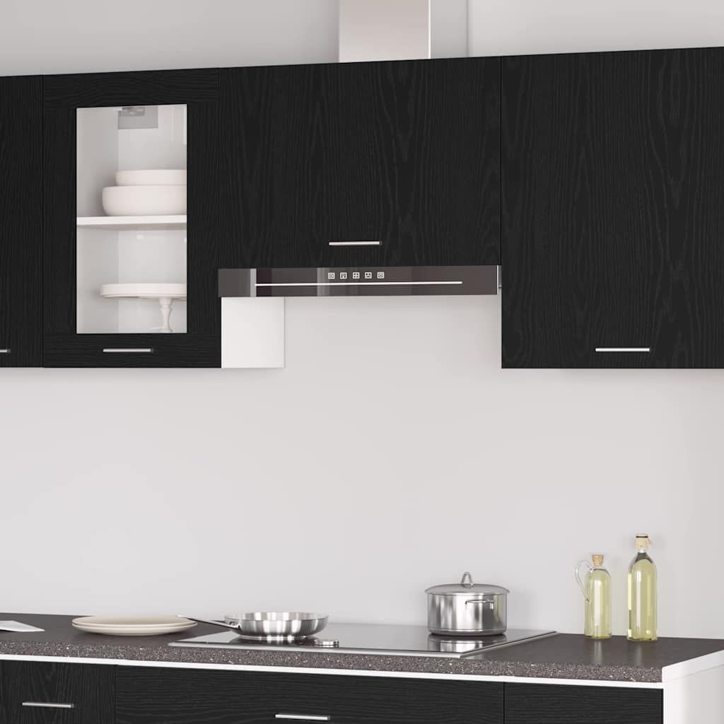 Hanging Cabinet Riga Black oak 60 x 31 x 60 cm Engineered Wood