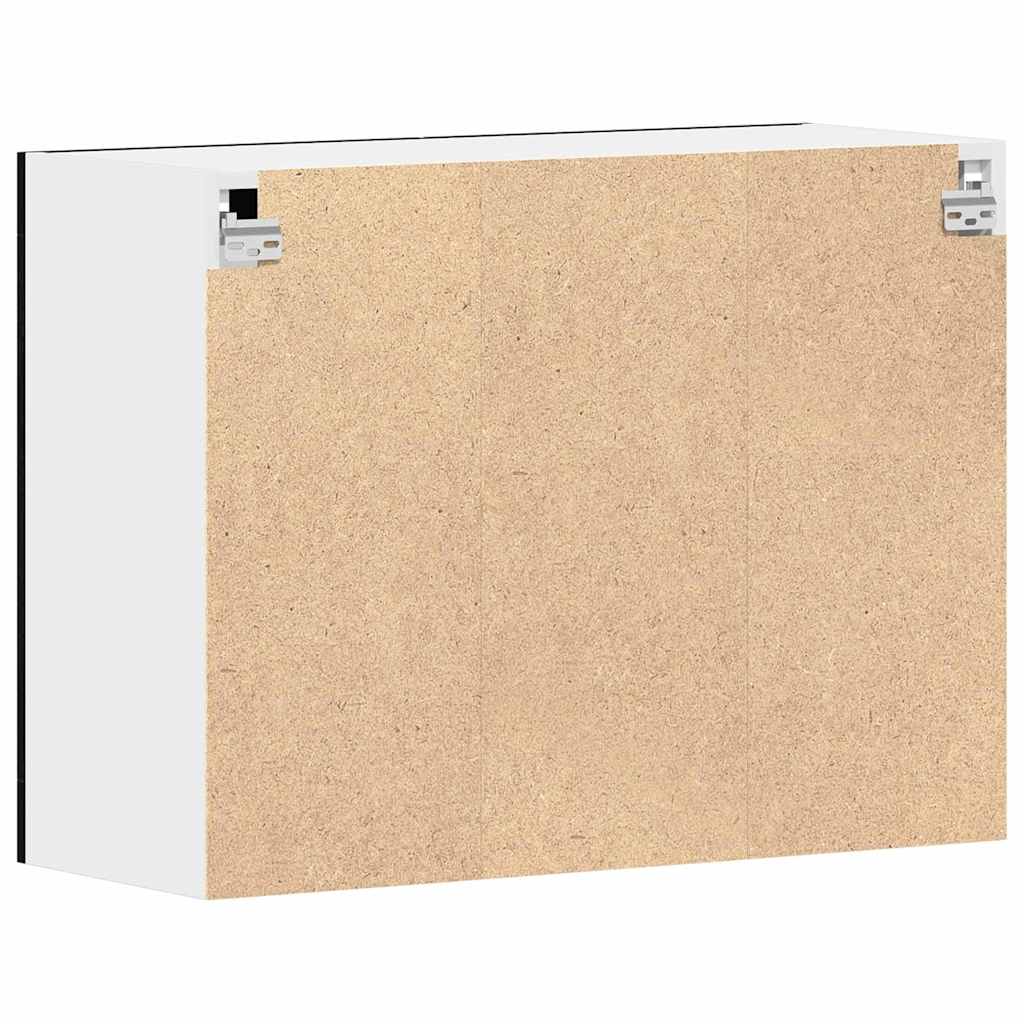 Hanging Glass Cabinet with Shelf Riga Black oak 80 x 31 x 60 cm