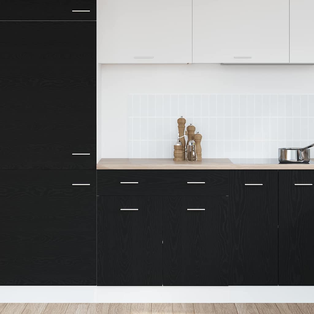 Cabinet with Drawer with Shelf Riga Black oak 80 x 46 x 81,5 cm