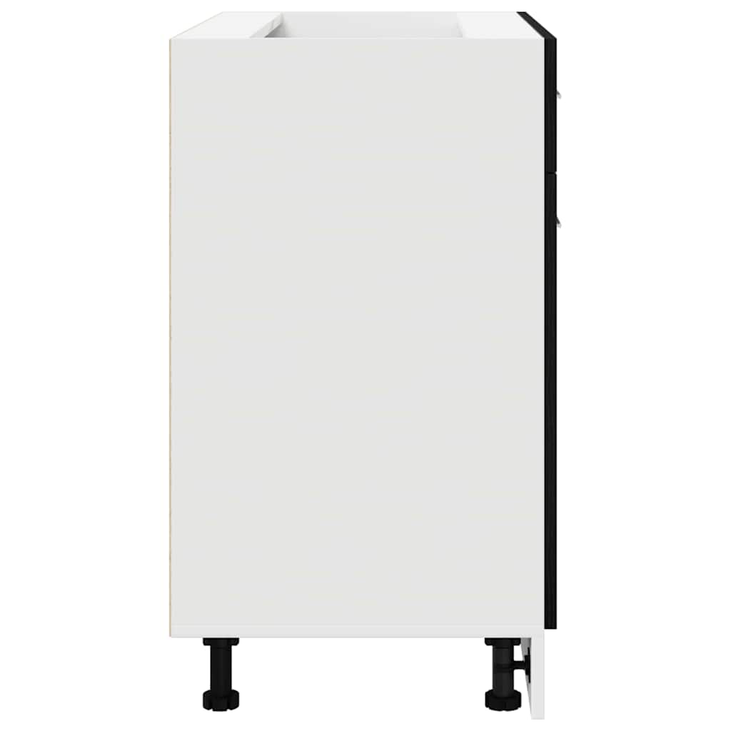 Cabinet with Drawer with Shelf Riga Black oak 80 x 46 x 81,5 cm