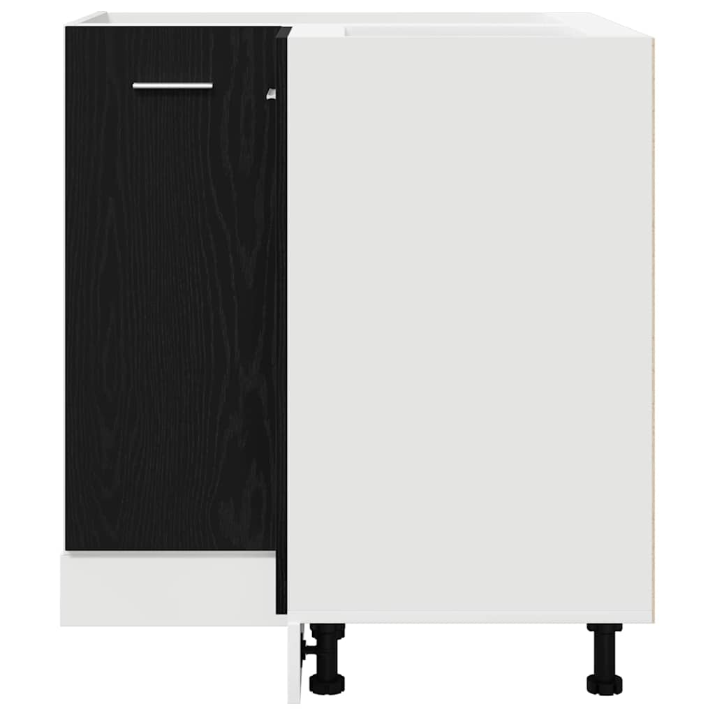 Corner Bottom Cabinet Riga Black oak 75,5 x 75,5 x 81,5 cm