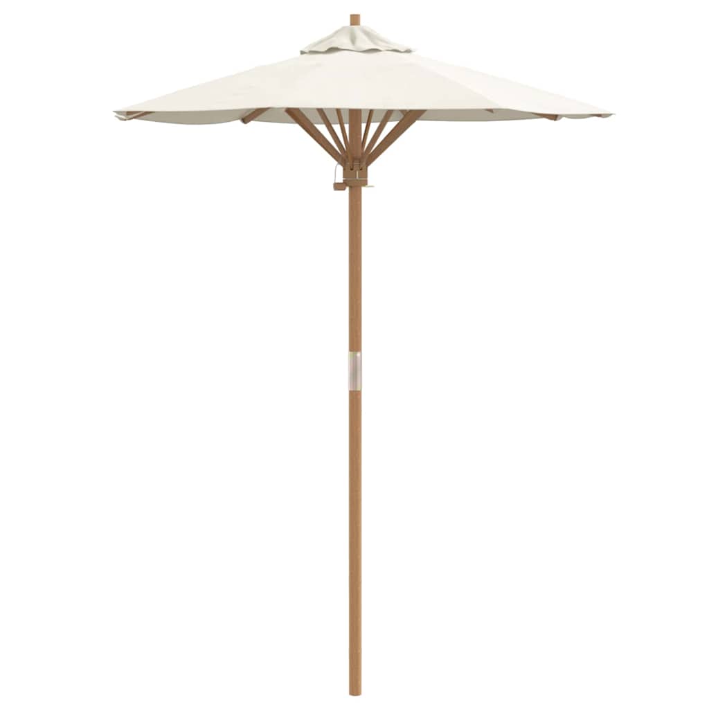 Garden Parasol Cream white 150 x 150 x 210 cm Bamboo