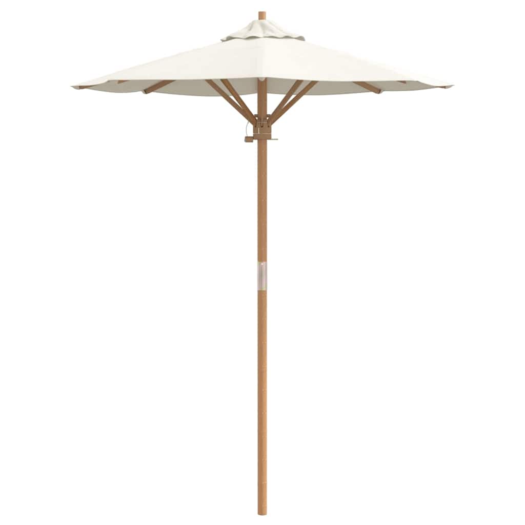Garden Parasol Cream white 150 x 150 x 210 cm Bamboo