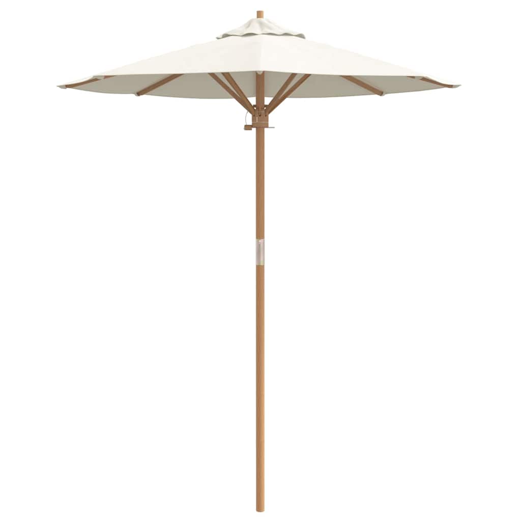 Garden Parasol Cream white 180 x 180 x 230 cm Bamboo