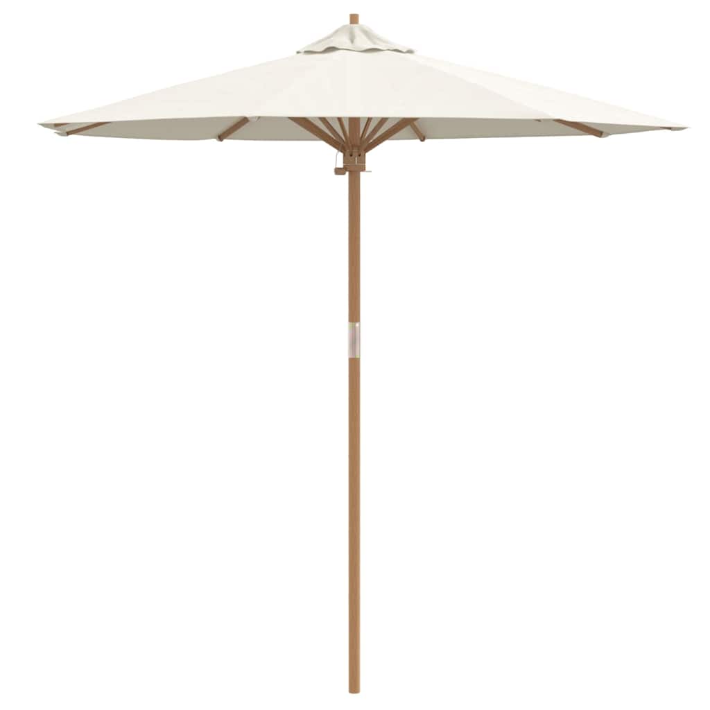 Garden Parasol Cream white 217 x 217 x 230 cm Bamboo