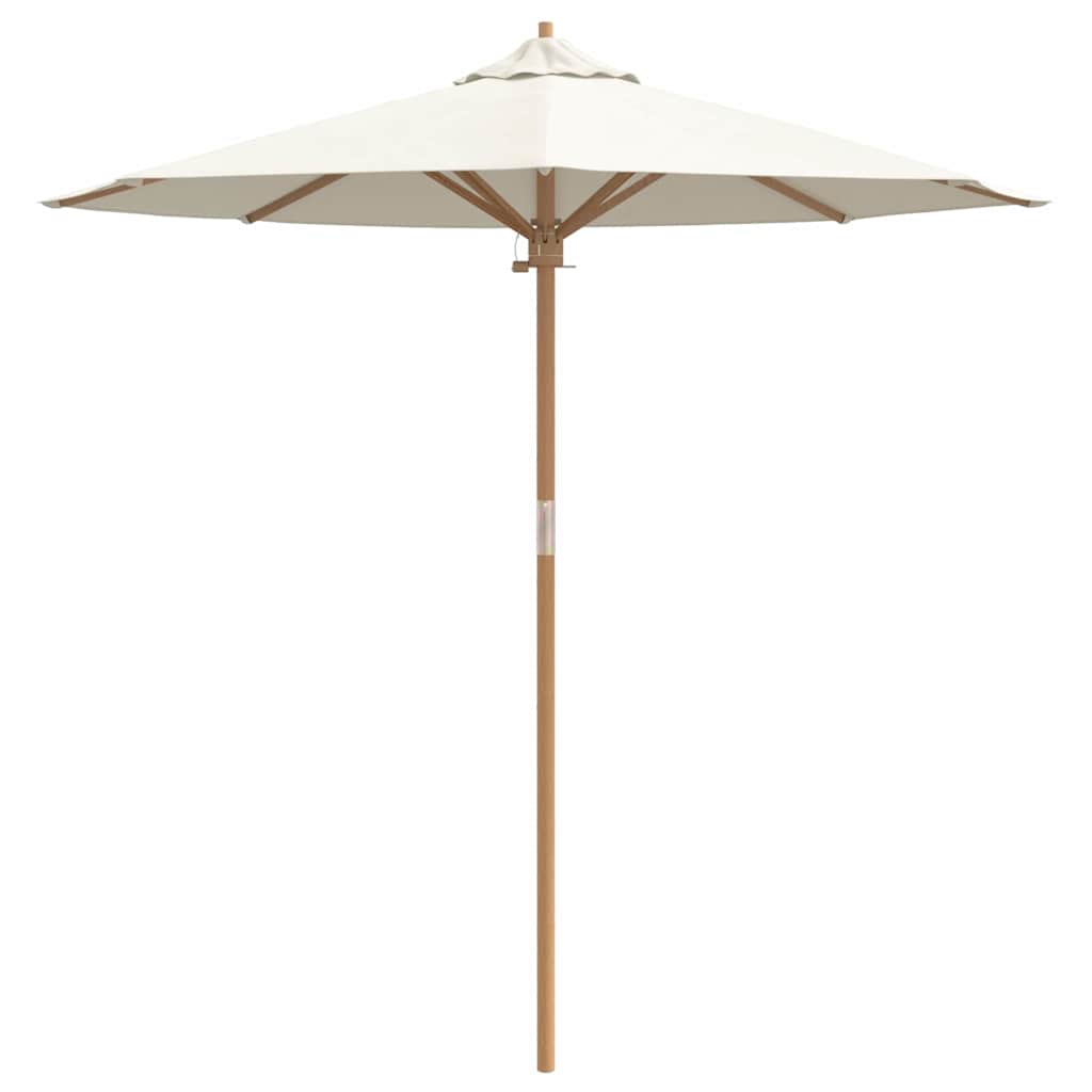 Garden Parasol Cream white 217 x 217 x 230 cm Bamboo
