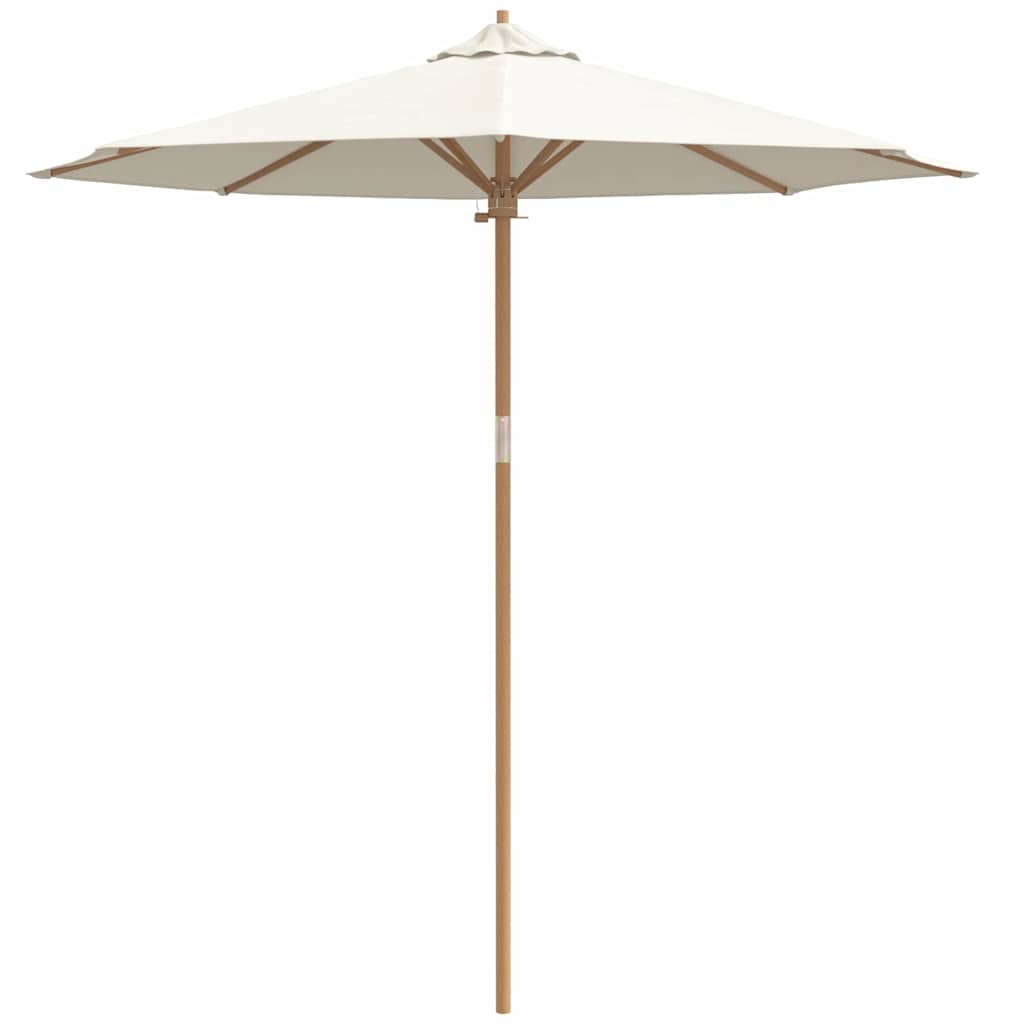 Garden Parasol Cream white 240 x 240 x 260 cm Bamboo