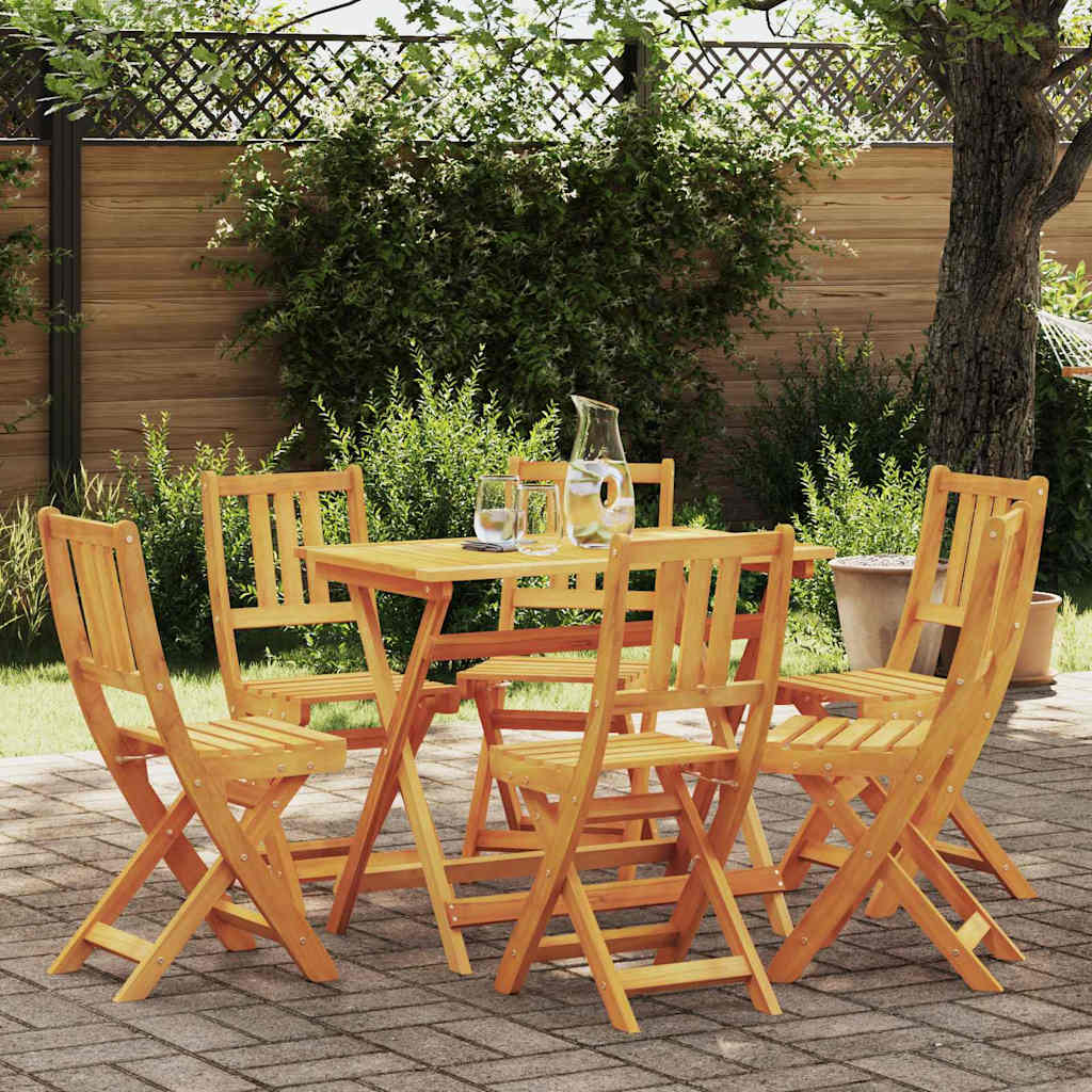 Garden Chair 6 pcs Brown 36 x 46 x 86cm Solid Acacia wood