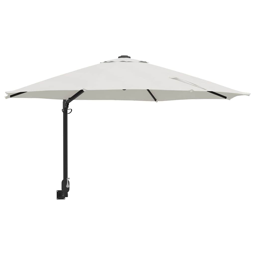Garden Parasol Beige and Black 248 x 248 x 148 cm