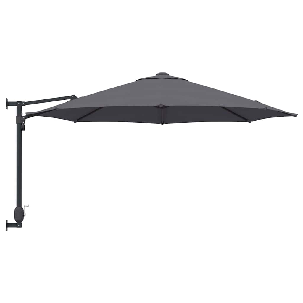 Garden Parasol Anthracite and Black 248 x 248 x 148 cm