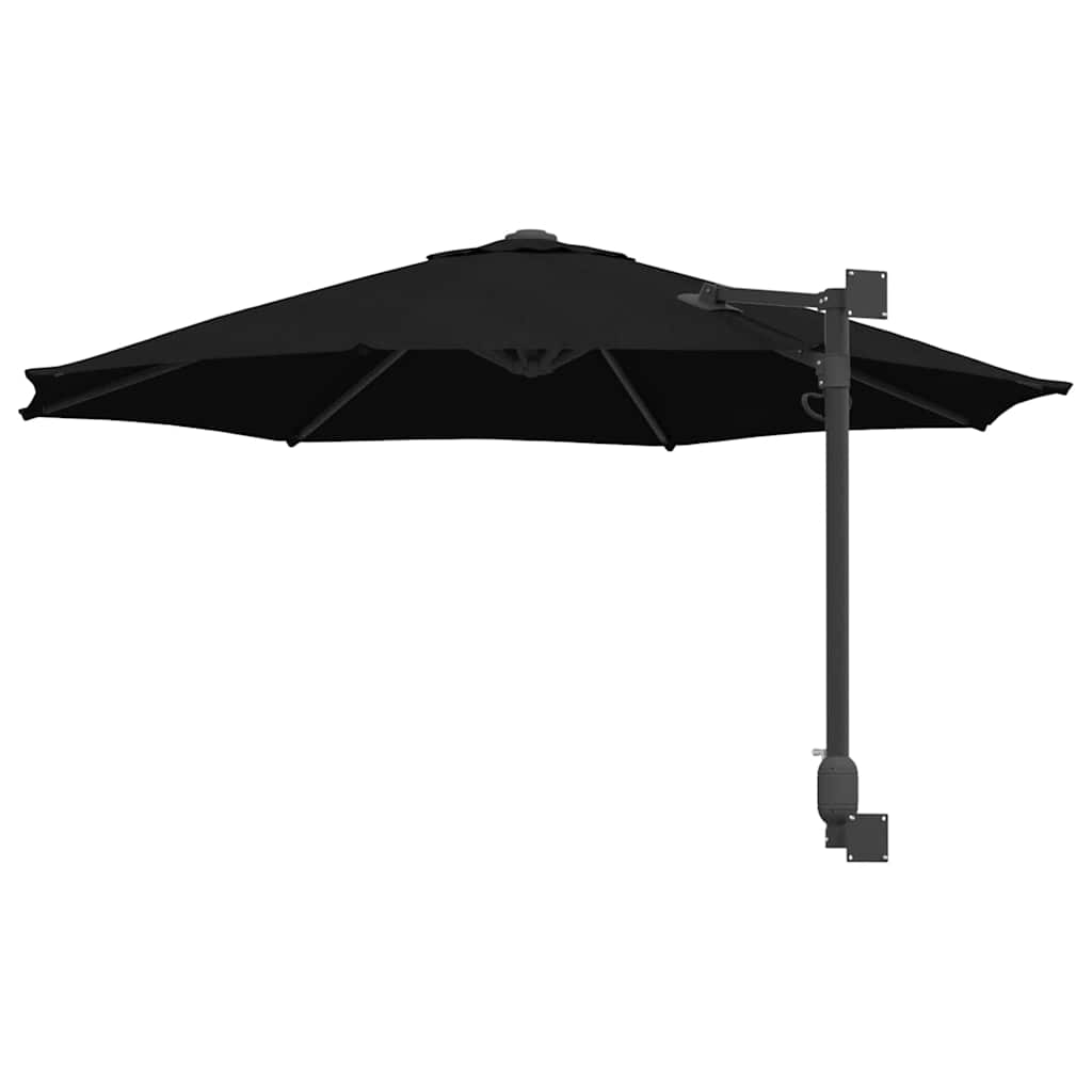 Garden Parasol Black and Black 248 x 248 x 148 cm