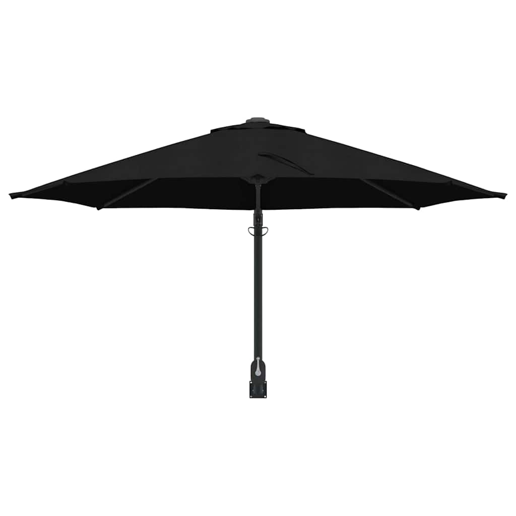 Garden Parasol Black and Black 248 x 248 x 148 cm