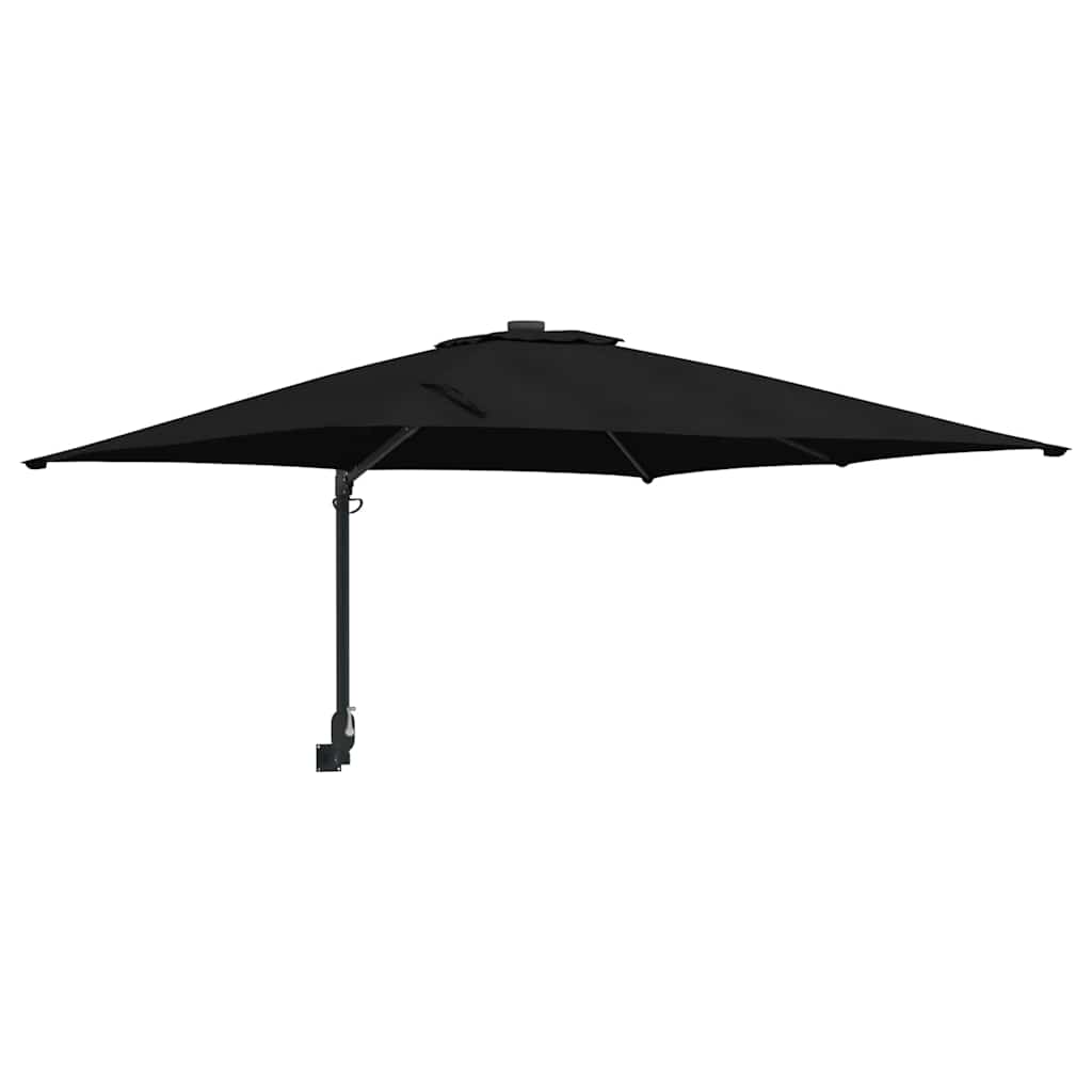 Garden Parasol Black and Black 248.5 x 247.5 x 160 cm