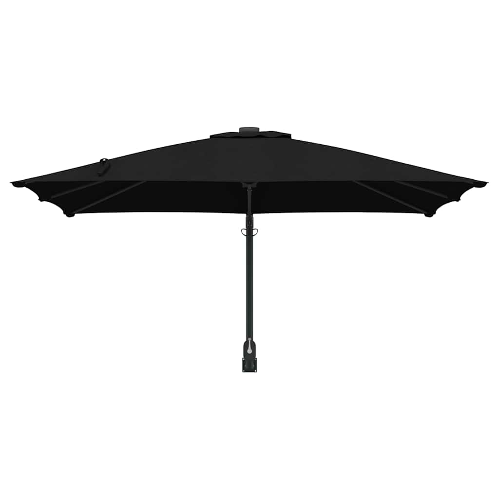 Garden Parasol Black and Black 248.5 x 247.5 x 160 cm
