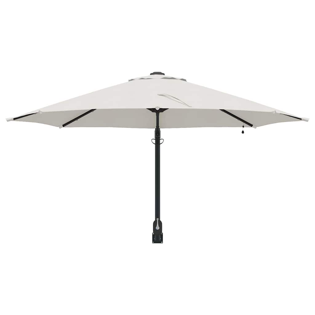 Garden Parasol Manual Beige and Black 248 x 248 x 148 cm