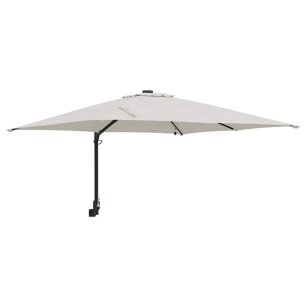 Garden Parasol Sand 248.5 x 247.5 x 160 cm Fabric