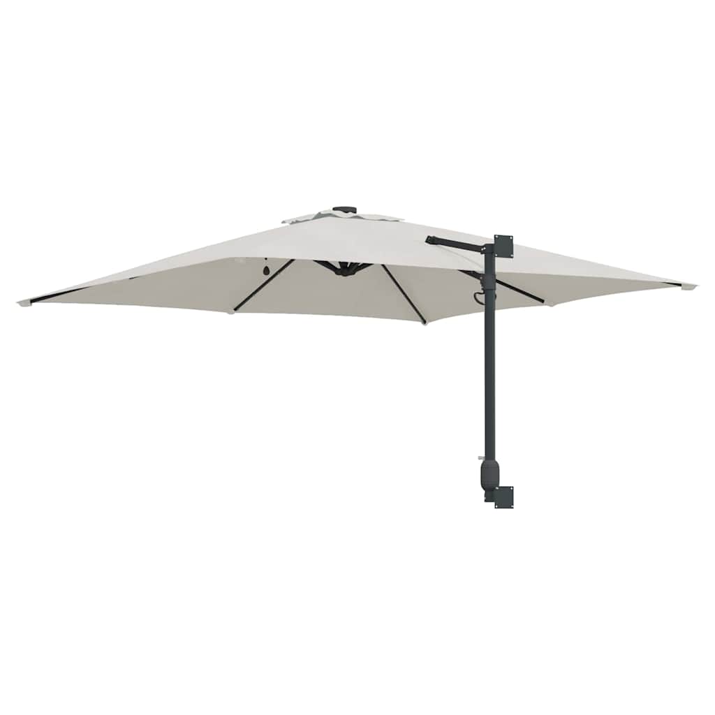 Garden Parasol Sand 248.5 x 247.5 x 160 cm Fabric