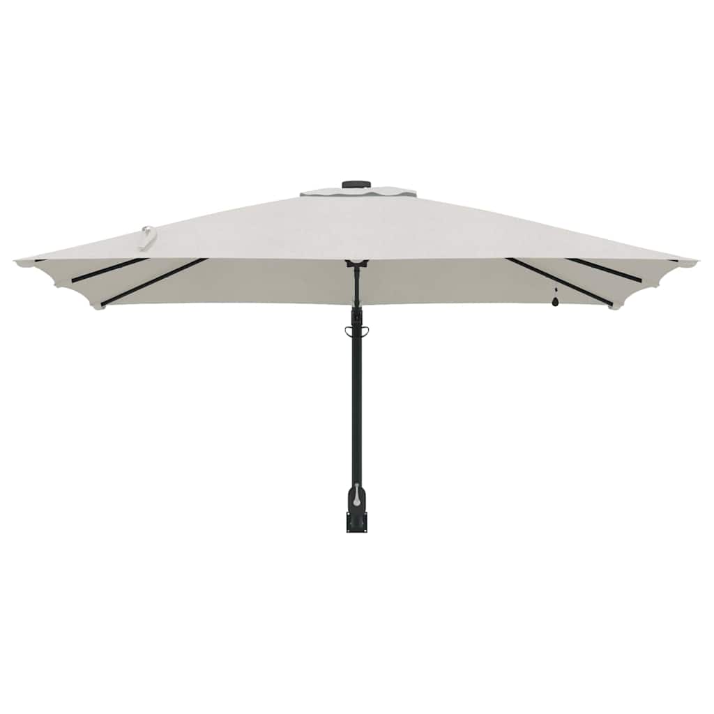 Garden Parasol Sand 248.5 x 247.5 x 160 cm Fabric