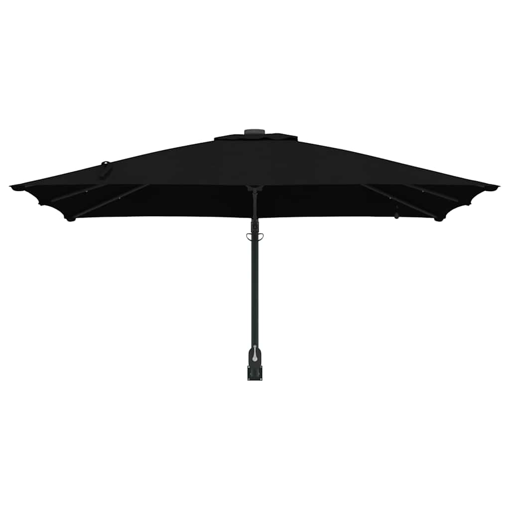 Garden Parasol Black 248.5 x 247.5 x 160 cm Fabric