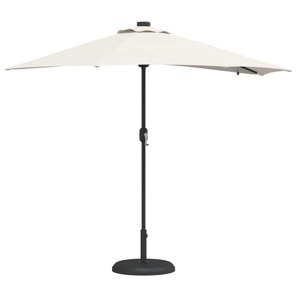 Garden Parasol Sand 294 x 150 x 223 cm Fabric