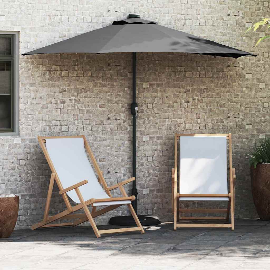 Garden Parasol Anthracite 294 x 150 x 223 cm Fabric