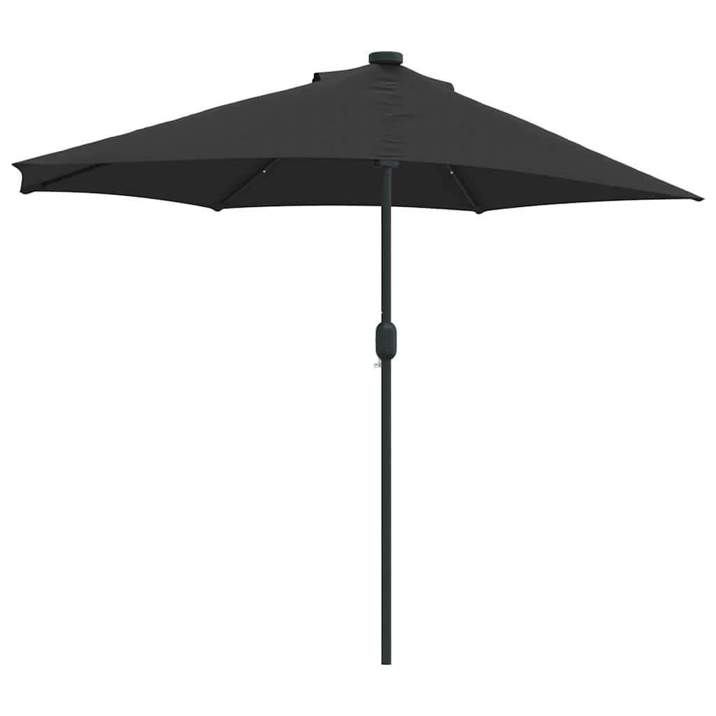 Garden Parasol Black 294 x 150 x 224 cm Fabric