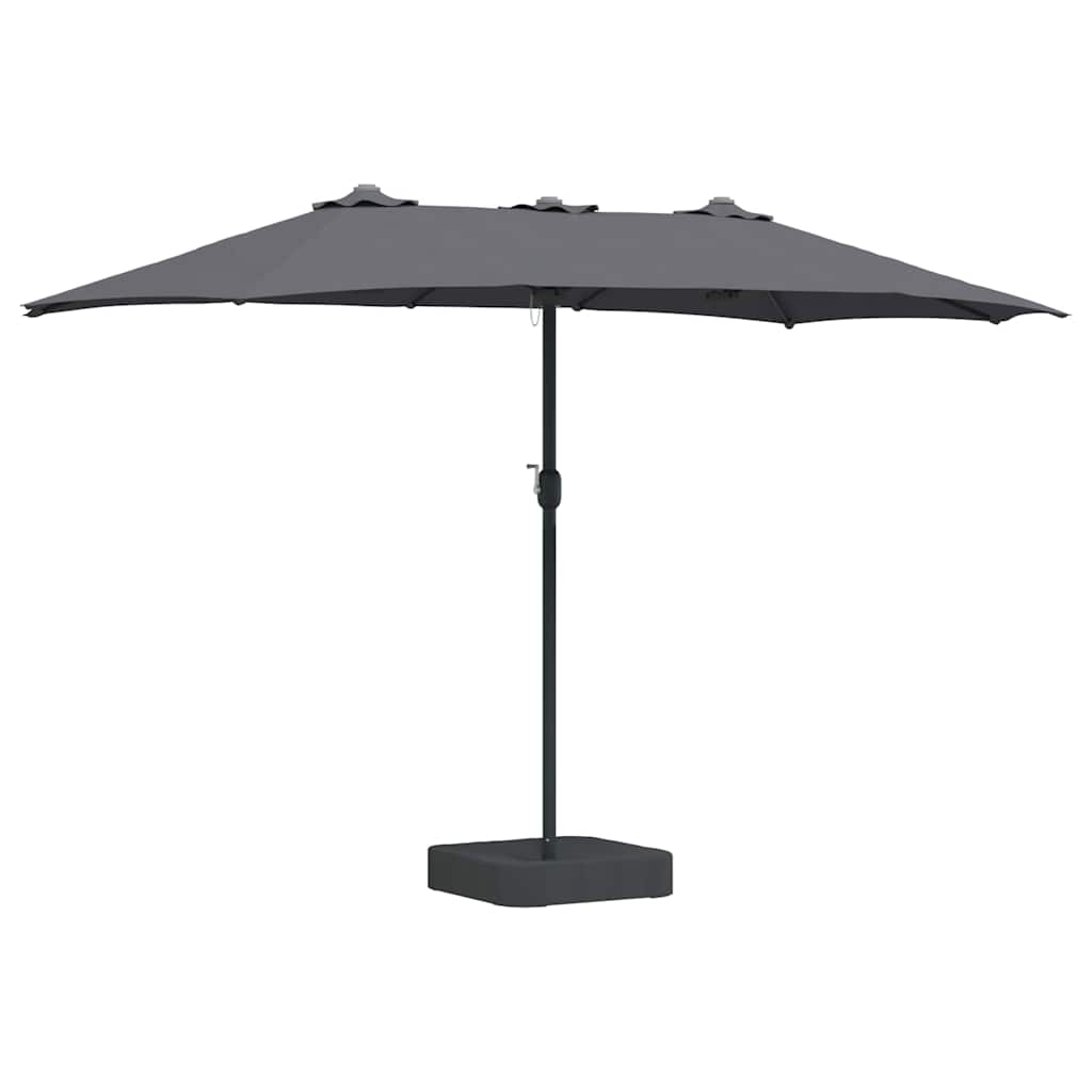 Garden Parasol Anthracite 385 x 209 x 244 cm Fabric