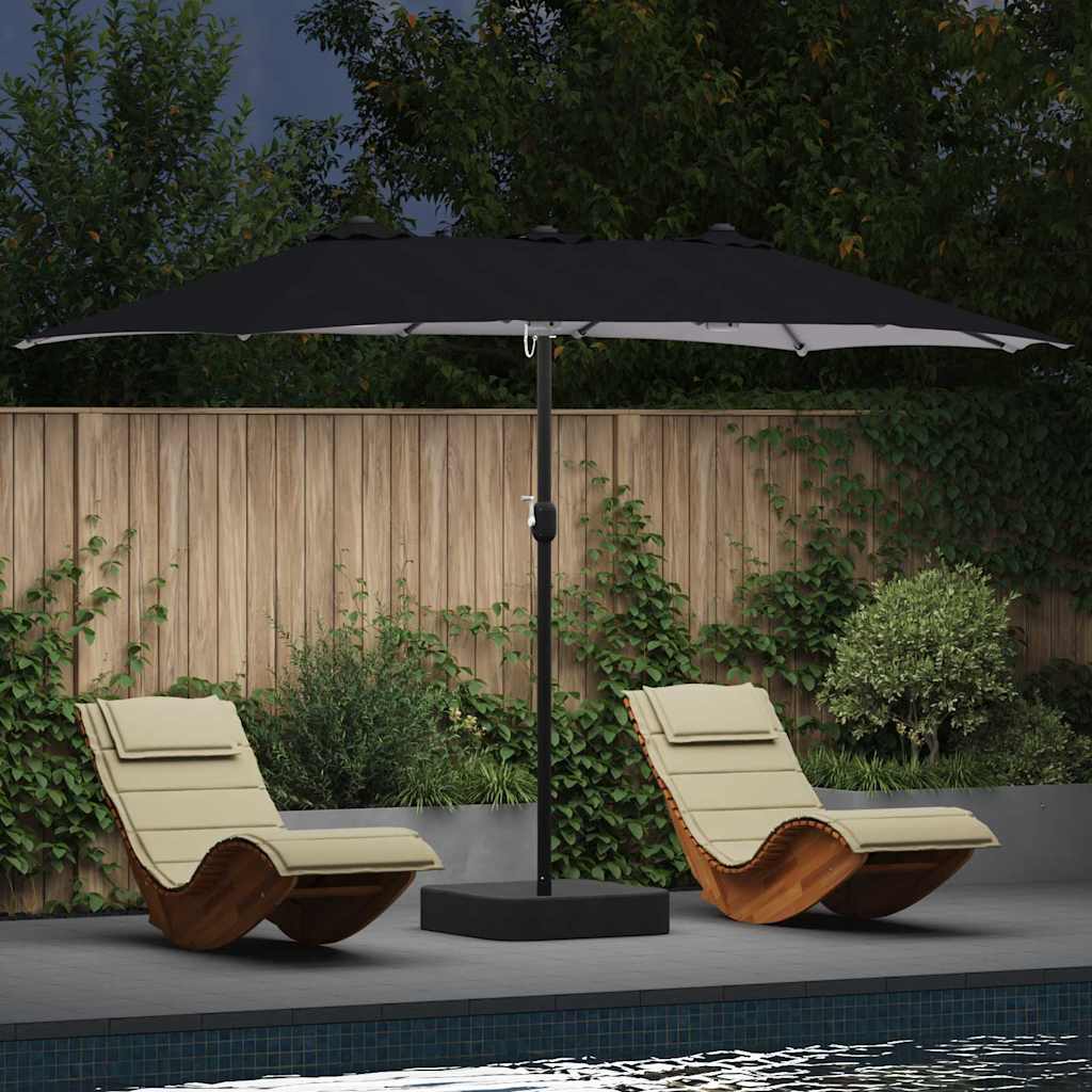 Garden Parasol Anthracite 385 x 209 x 244 cm Fabric