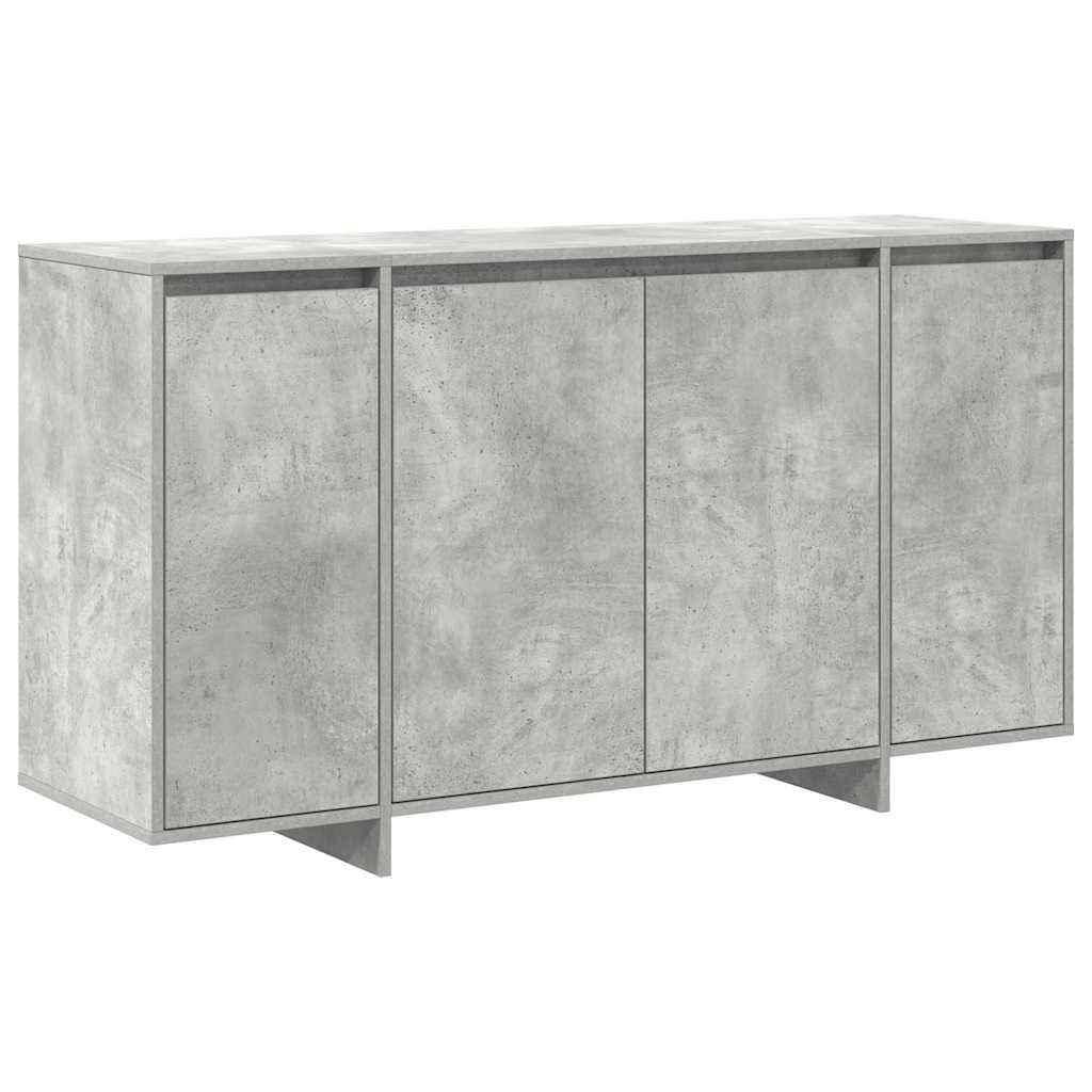 Sideboard Concrete grey 135 x 41 x 69 cm Engineered wood