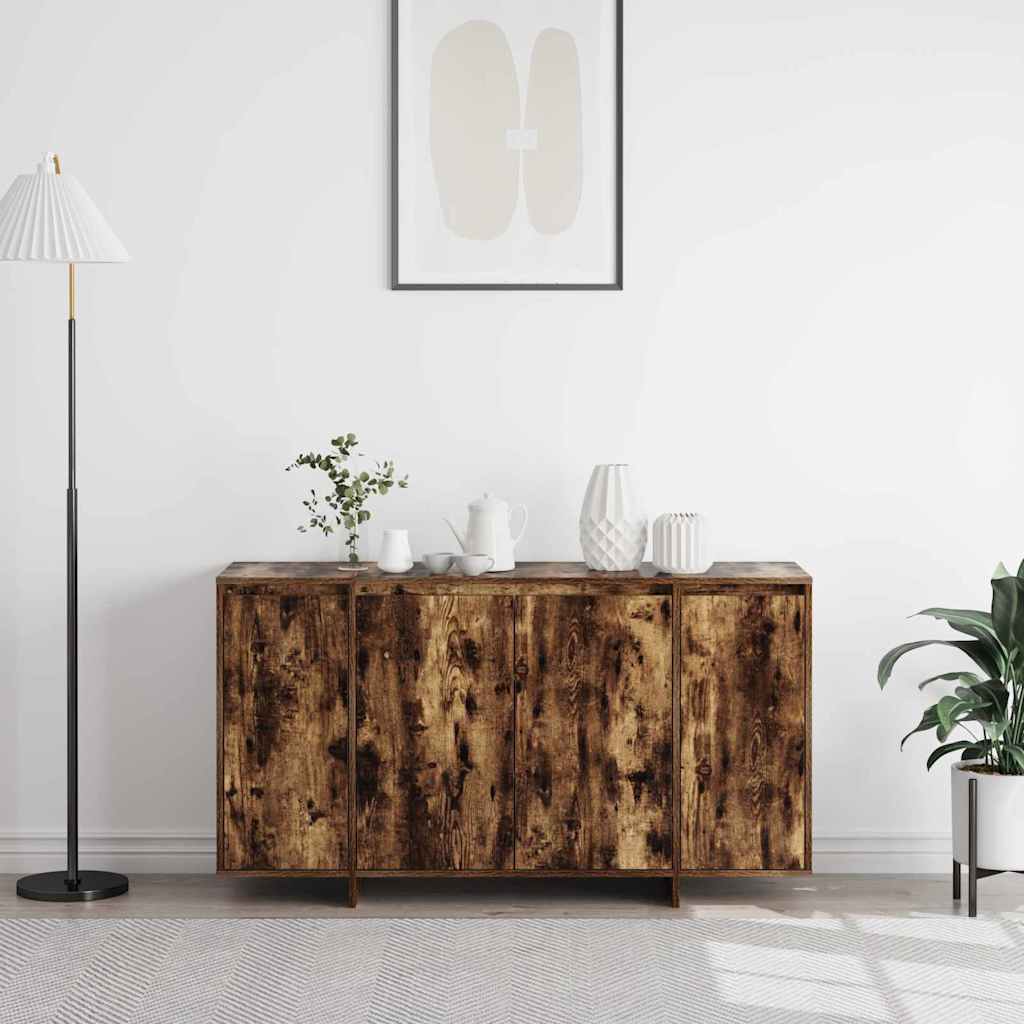 Sideboard Smoked oak 135 x 41 x 69 cm Engineered wood