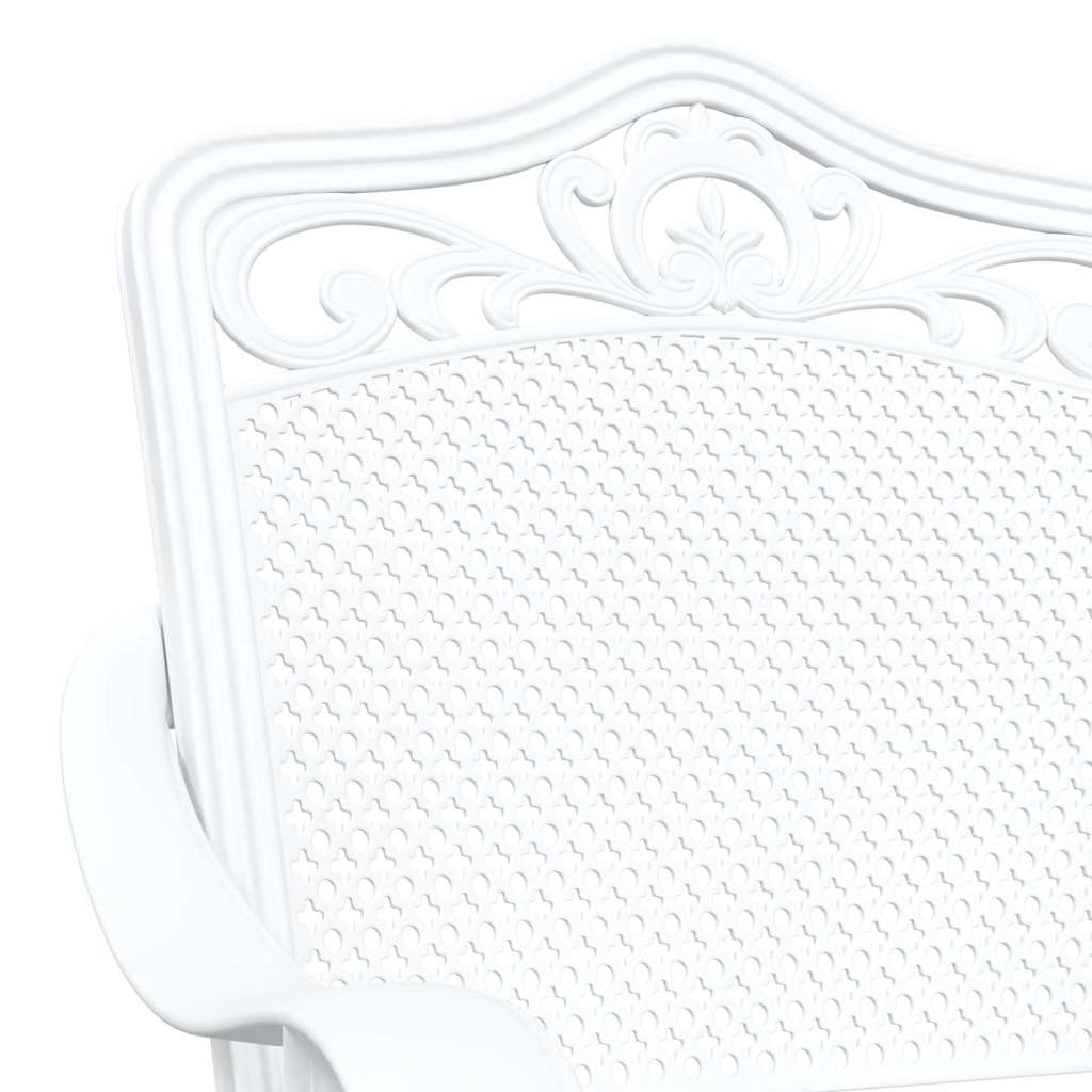 Garden Chair 2 pcs White 55 x 56.5 x 91cm Aluminium