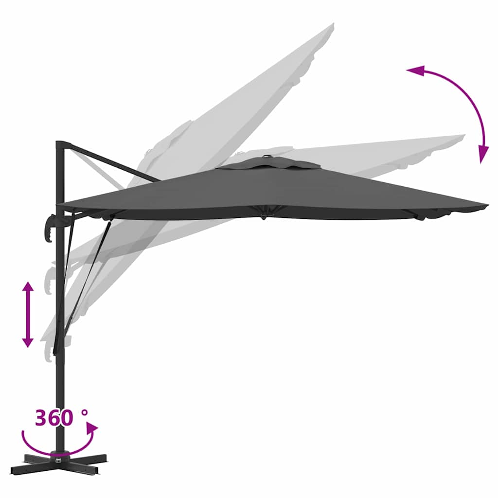 Roma Umbrella Anthracite 286 x 285 x 265 cm