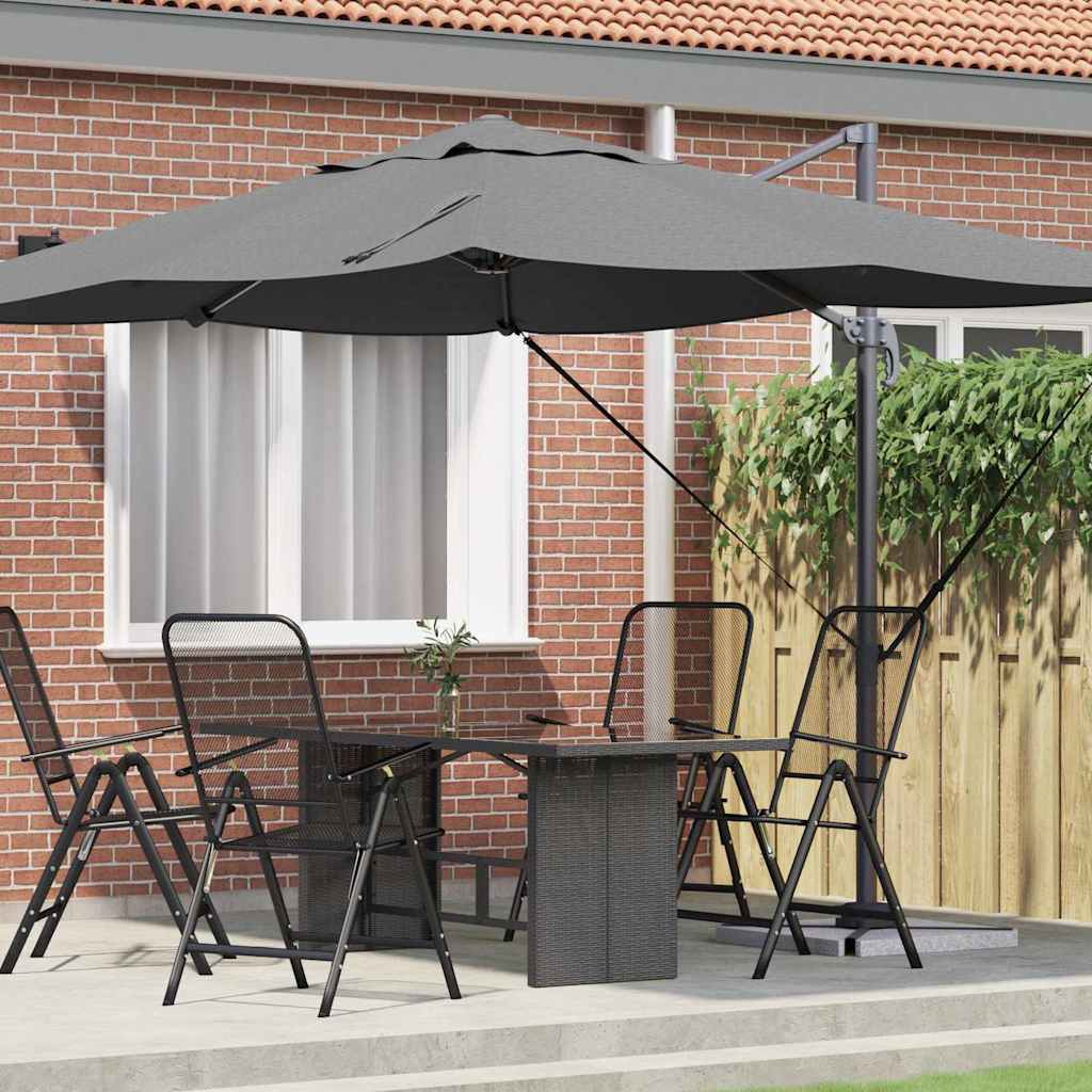Cantilever Roma Parasol Anthracite and Black 352 x 251 x 260 cm