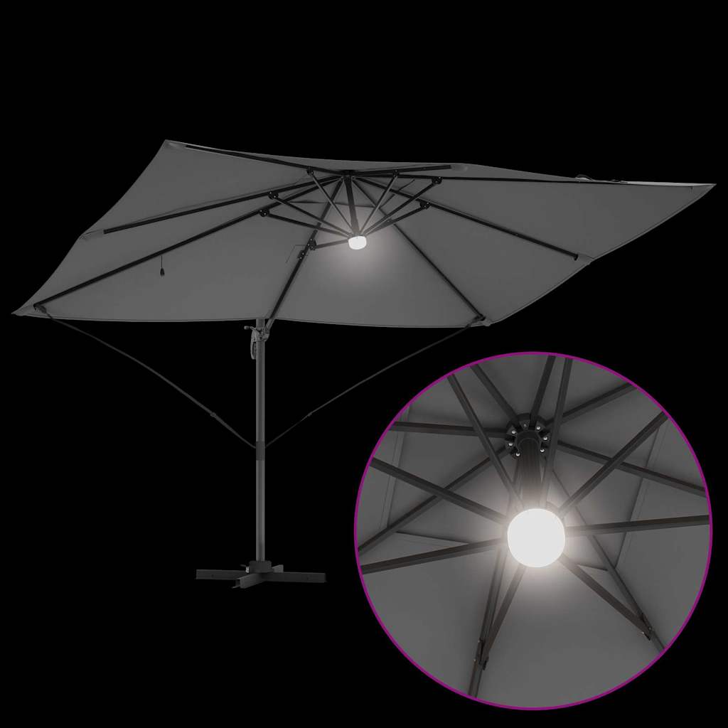 Cantilever Roma Parasol Anthracite and Black 352 x 251 x 265 cm