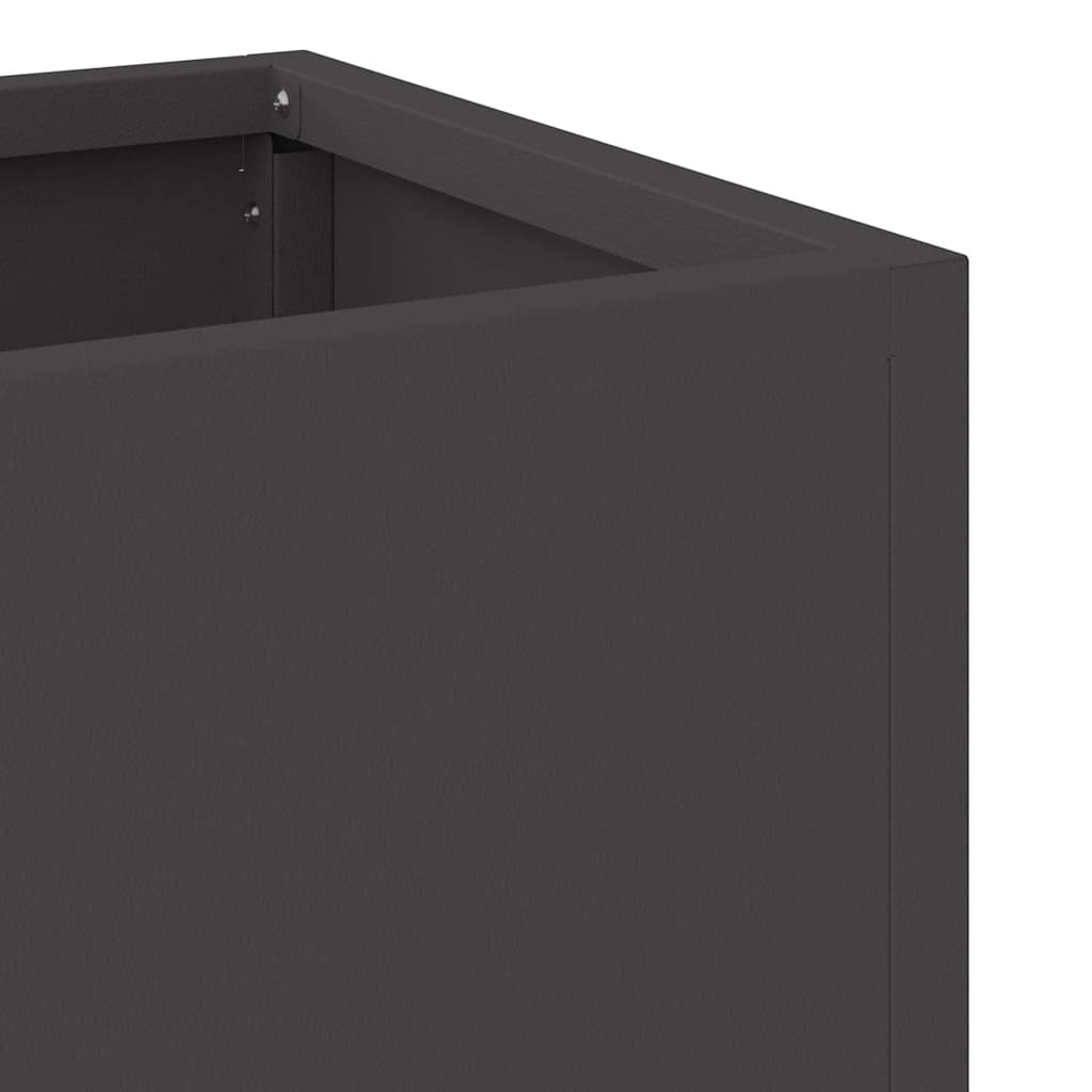 Raised Garden Planter Black 100 x 26 x 82 cm Steel