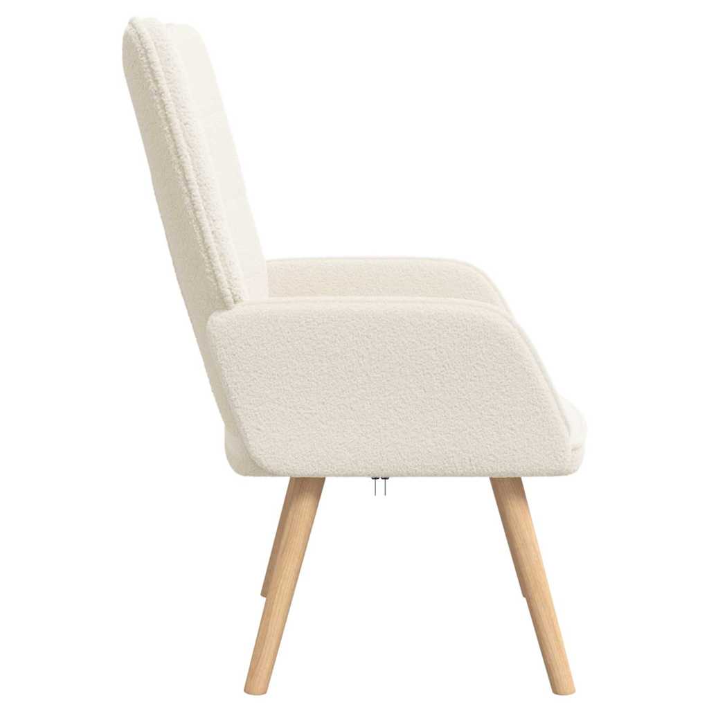 Relaxing Chair Cream 62 x 67 x 95.5 cm Fabric