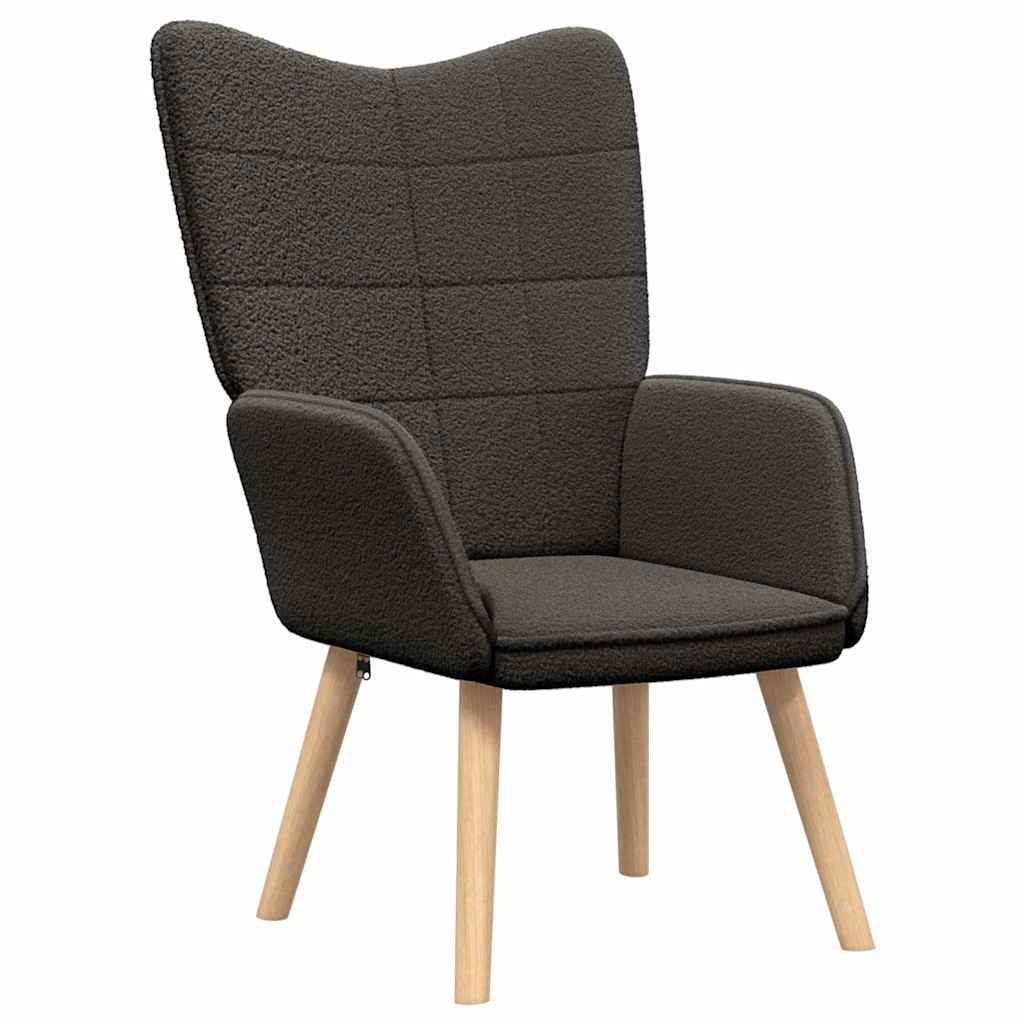 Relaxing Chair Dark grey 62 x 67 x 95.5 cm Fabric