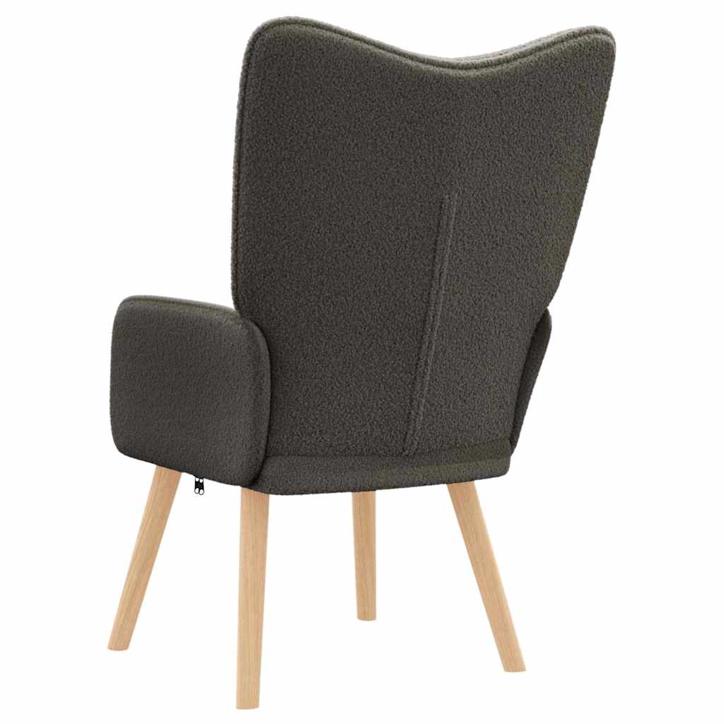 Relaxing Chair Dark grey 62 x 67 x 95.5 cm Fabric